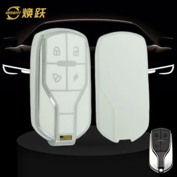 TLA1T1-White-Silver Plating- Car Key Cover For TAILG
