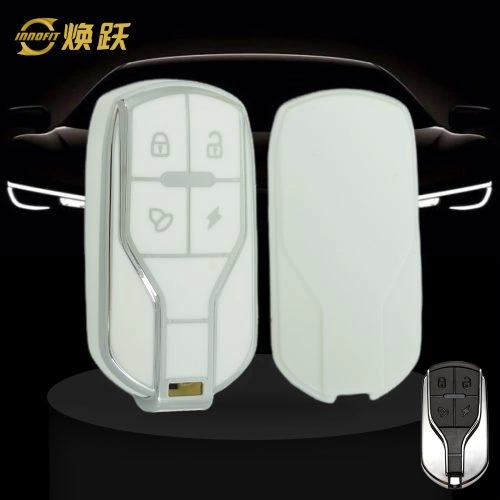 TLA1T1-White-Silver Plating- Car Key Cover For TAILG