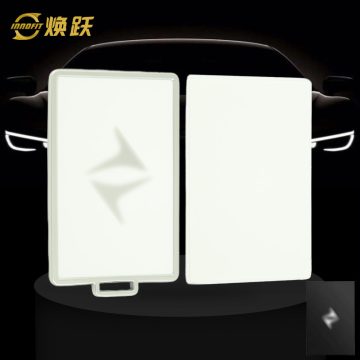 VEQ1T1-White-Silver Plating- Car Key Cover For Venucia