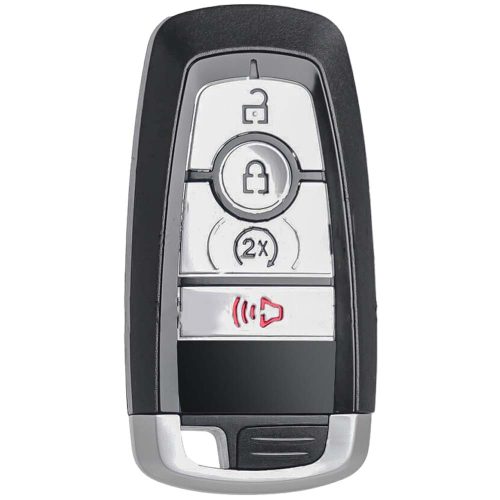 FOB8T1-Black-Silver Plating- Car Key Cover For Ford