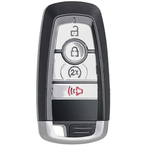 FOB8T1-Black-Silver Plating- Car Key Cover For Ford