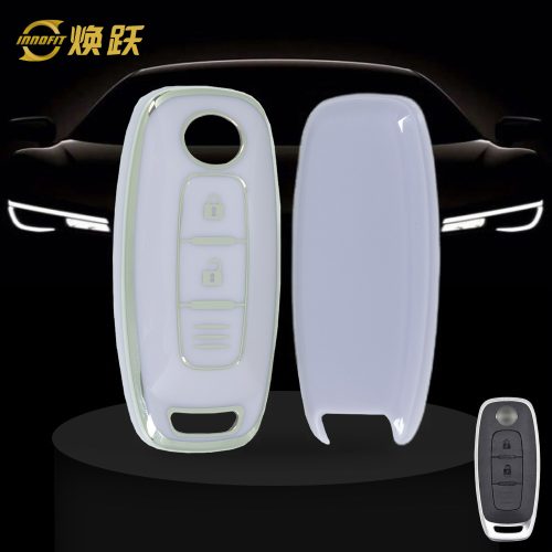 NIA6T1-Purple-Silver Plating- Car Key Cover For Nissan