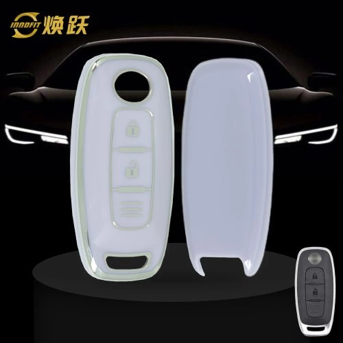 NIA6T1-Purple-Silver Plating- Car Key Cover For Nissan