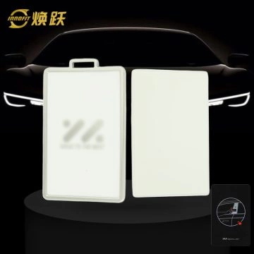 IMA1T1-White-Silver Plating- Car Key Cover For IM