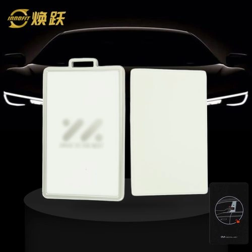 IMA1T1-White-Silver Plating- Car Key Cover For IM