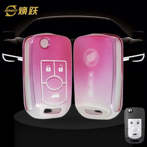 BUD1T1-Gradient Pink- Car Key Cover For Buick