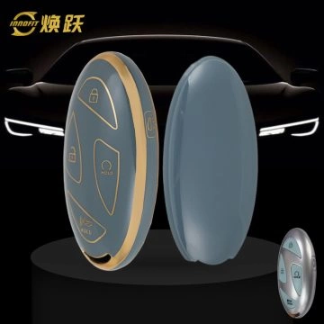HYK1T1-Granny Grey-Gold Plating- Car Key Cover For Hyundai