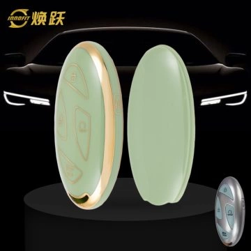 HYK1T1-Green-Gold Plating- Car Key Cover For Hyundai