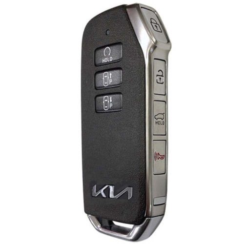 KIS1T1-Black-Metal Gray Plating- Car Key Cover For Kia