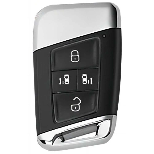 VOD3T1-Black-Silver Plating- Car Key Cover For Volkswagen