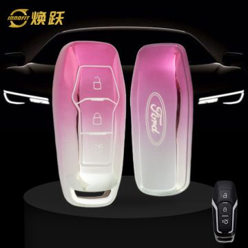 FOU3T1-Gradient Pink- Car Key Cover For Ford