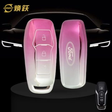 FOU3T1-Gradient Pink- Car Key Cover For Ford
