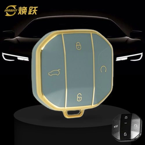 JTA1T1-Granny Grey-Gold Plating- Car Key Cover For Jet0ur