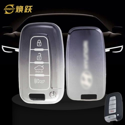 HYC2T1-Gradient Gray- Car Key Cover For Hyundai Kia