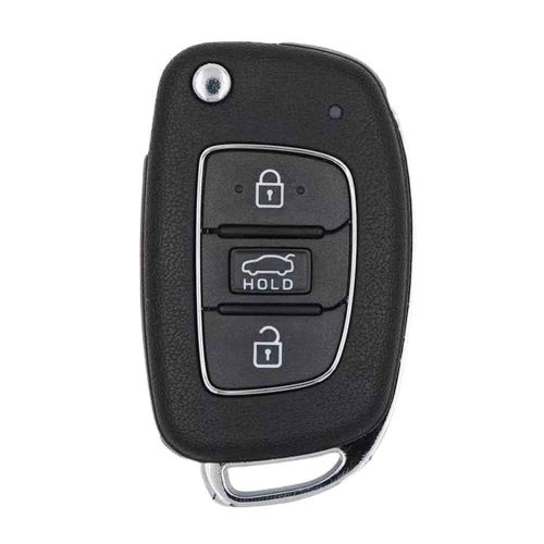 HYF1T1-White-Silver Plating- Car Key Cover For Hyundai