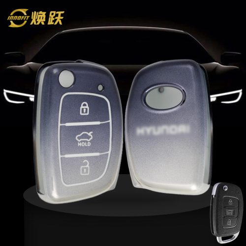 HYF1T1-Gradient Gray- Car Key Cover For Hyundai