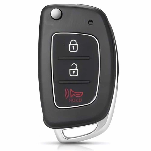 HYF4T1-Black-Silver Plating- Car Key Cover For Hyundai