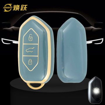 TGA1T1-Granny Grey-Gold Plating- Car Key Cover For Togg
