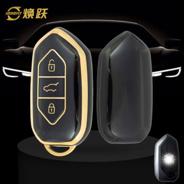TGA1T1-Black-Gold Plating- Car Key Cover For Togg