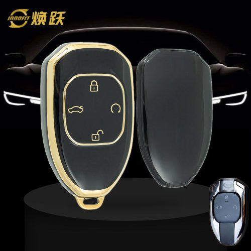 TRE1T1-Black-Gold Plating- Car Key Cover For Trumpchi