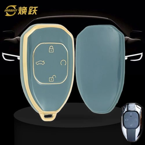 TRE1T1-Granny Grey-Gold Plating- Car Key Cover For Trumpchi