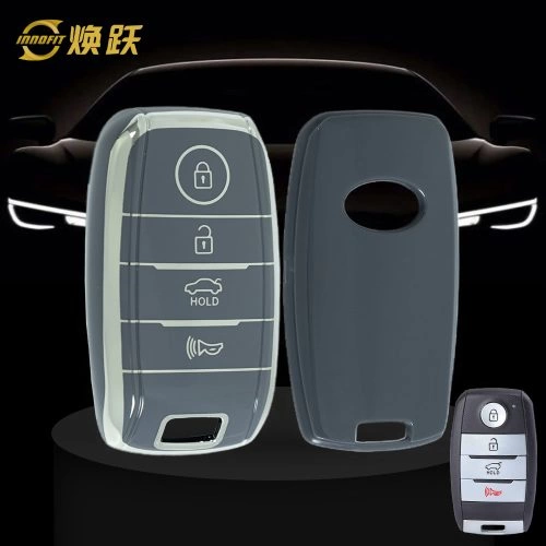 KIC1T1-Space Gray-Silver Plating- Car Key Cover For Kia