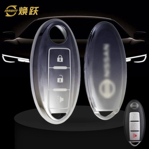 NIB2T1-Gradient Gray- Car Key Cover For Nissan Infiniti
