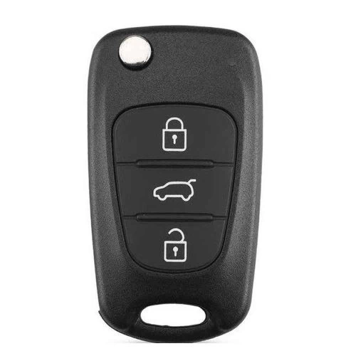 HYG2T1-Light Blue-Silver Plating- Car Key Cover For Hyundai