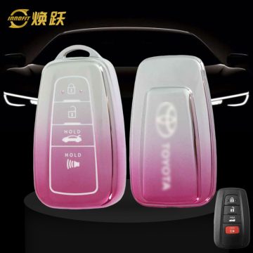 TOB4T1-Gradient Pink- Car Key Cover For Toyota