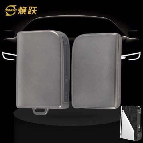 LYB1T1-Black-Metal Gray Plating- Car Key Cover For LYNK&CO