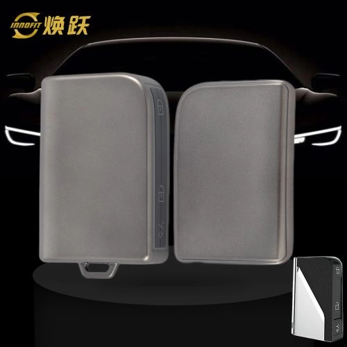 LYB1T1-Black-Metal Gray Plating- Car Key Cover For LYNK&CO