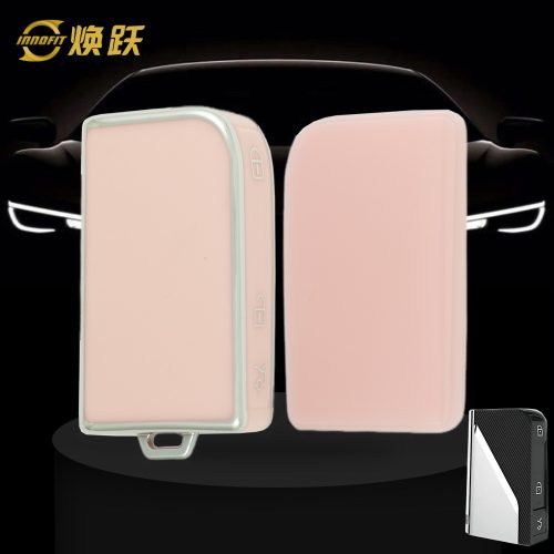LYB1T1-Pink-Silver Plating- Car Key Cover For LYNK&CO